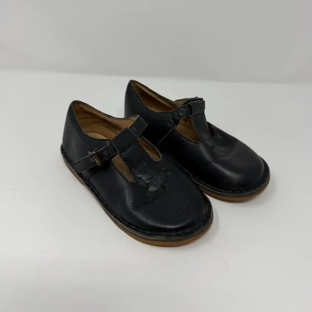 Ralph Lauren Vintage Black Leather Mary Jane Shoes - Toddler 9